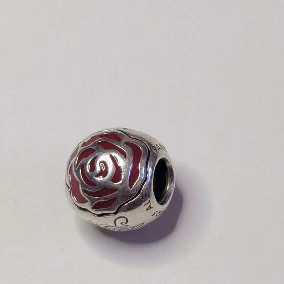 PANDORA Disney Belle's Enchanted Rose Charm - Picture 5 of 10